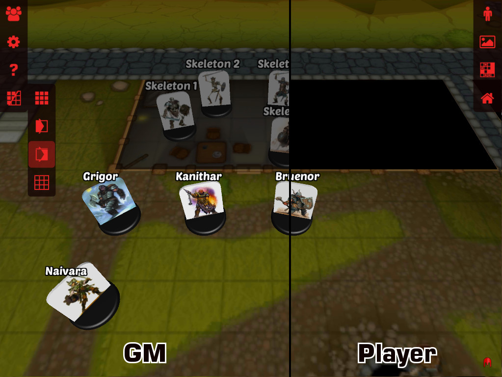 GM and Player Fog of War on 3D Virtual Tabletop